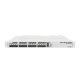 MikroTik CRS317-1G-16S+RM rackbe szerelhető switch, 1xGLAN, 16xSFP+ foglalat, redundáns táp