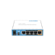 MikroTik hAP 5x10/100 Mbps port, 2,4Ghz 802.11n wifi, USB porttal