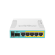 MikroTik hEX PoE 5x gigabites porttal, 4xPoE ki, 1xSFP