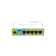 MikroTik hEX PoE lite 5x 10/100Mbit porttal, 4xPoE ki, USB