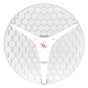 MikroTik LHG HP5 XL 27dBi 5Ghz integrált antenna, 1x 10/100 Mbps RJ45 port, 4-es csomag