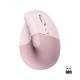 Mouse Logitech Lift Vertical Ergonomic - Rose